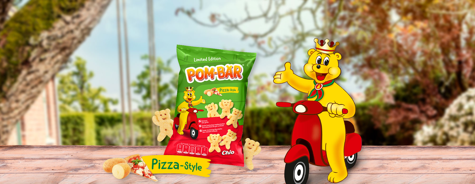 Met een zacht, kruidige pizza smaak